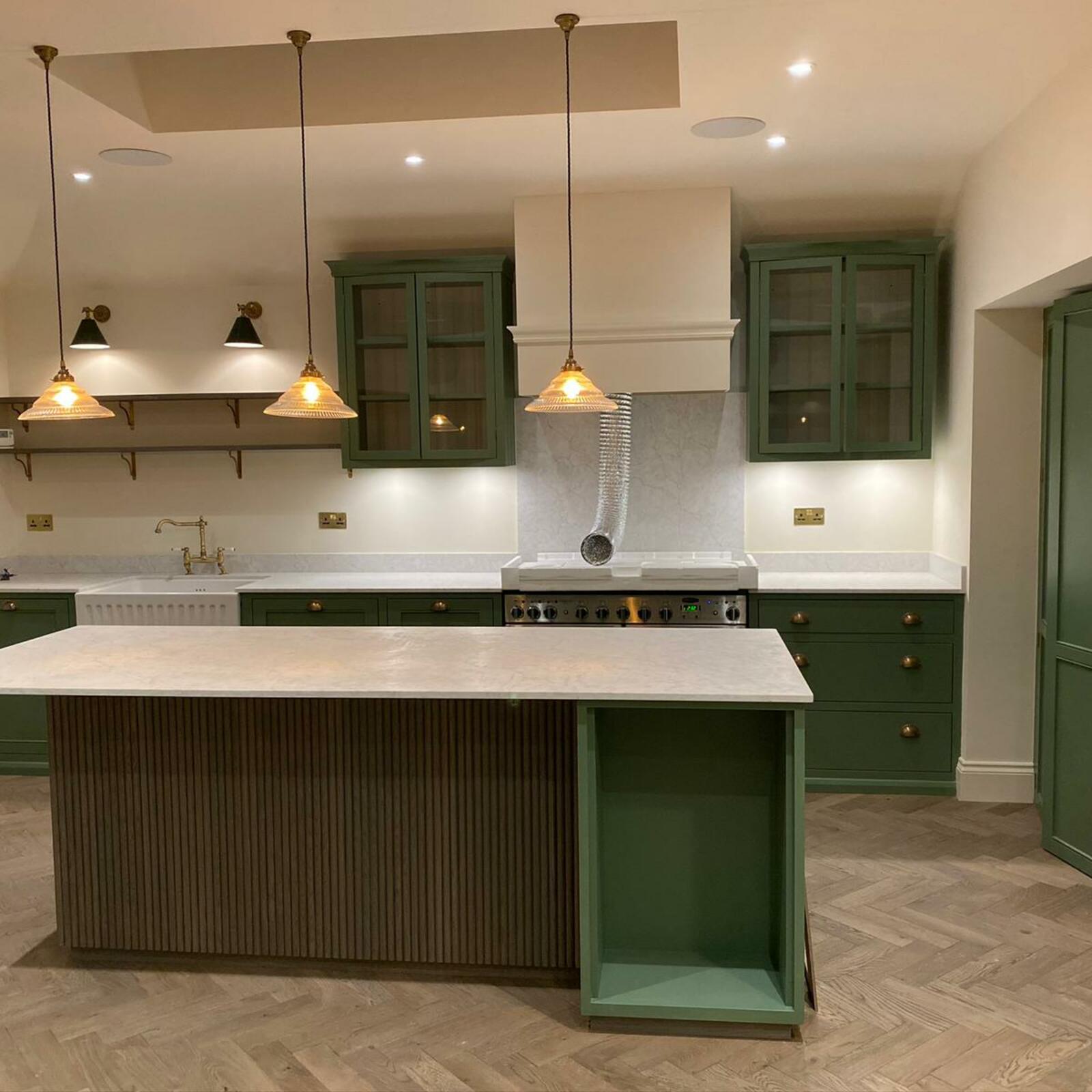 Natural texture kitchen finish by CrownCut Kitchens